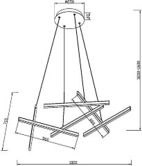 Подвесной светильник Maytoni MOD016PL-L80GK