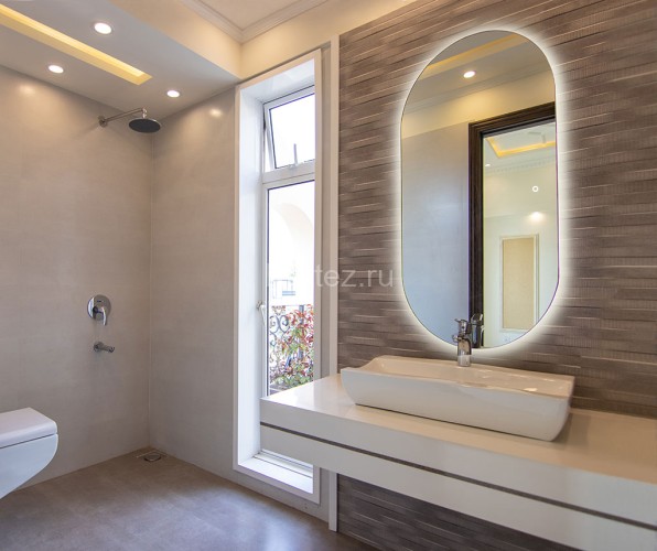 Зеркало AZARIO Viva 550х1050 сенсорный выключатель, универсальное крепление (LED-00002549)