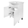 Комплект тумба Палермо 50Н 510х440х840 напольная, с раковиной Basic 50, белый (CS00092518)