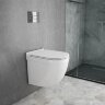 Унитаз подвесной Jaquar Solo, безободковый, сиденье и крышка slim
