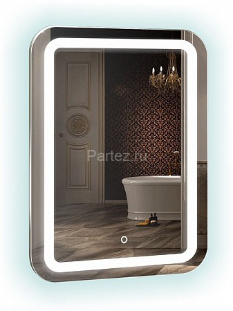 Зеркало AZARIO Мальта-8 550х800 c подсветкой и диммером, bluetooth, подогрев,сенсорный выключатель (