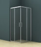 Душевое ограждение Azario SEATTLE 100х100х195 хром, 6мм прозрачное стекло