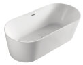Ванна акриловая Azario BRISTOL 1600х800х580, свободностоящая, в комплекте с сифоном и металлической 
