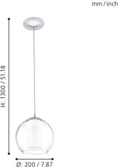 Подвесной светильник Eglo 92761