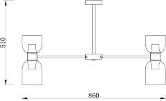 Потолочная люстра Freya FR5203PL-16BS
