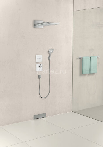 15735400 Термостат ShowerSelect Highflow с отдельным выводом для ручного душа, стеклянный, СМ