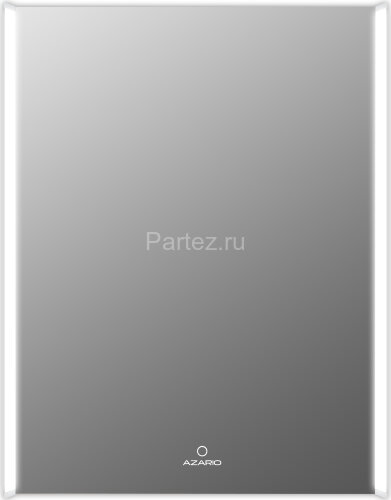 Зеркало AZARIO Gela 600х800 с подсветкой, в алюминиевом корпусе, подсветка, сенсорный выключатель с 