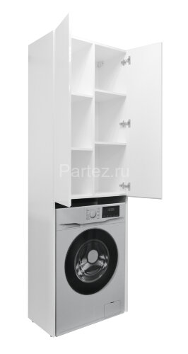 Пенал Стиль 40 652х2000х400 над стиральной машиной, белый ()CS00082331)