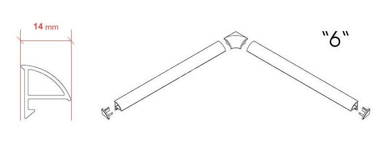 Декоративная планка Ravak 6/2000 белая (XB442000001)