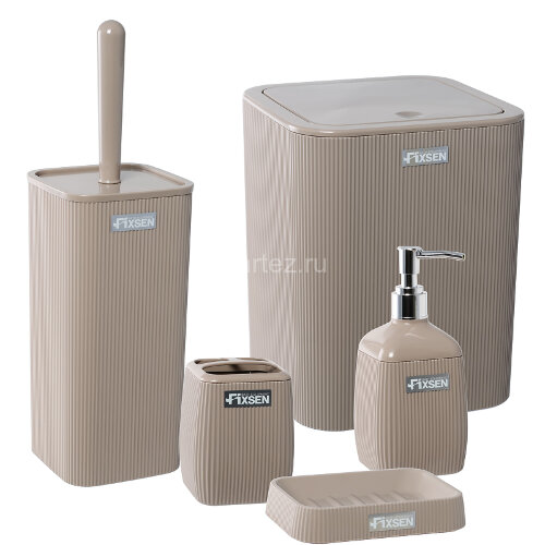 Ёрш для унитаза Fixsen Brown пластик, коричневый (FX-403-5)