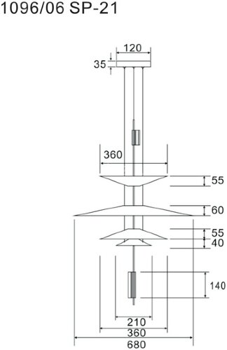 Подвесной светильник Divinare 1096/06 SP-21