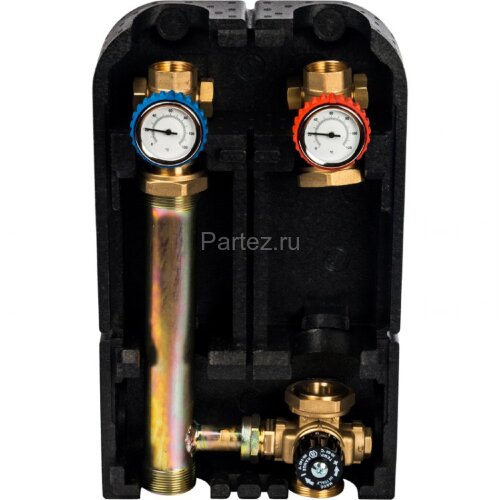 Насосная группа с прямым контуром 1" Grundfos UPSO 25-65 в теплоизоляции, 35kW[DT10°C] STOUT