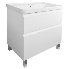 Комплект тумба Azario Мила 70Н 700х480х850 напольная, с раковиной Monte 70, белая (CS00085831)