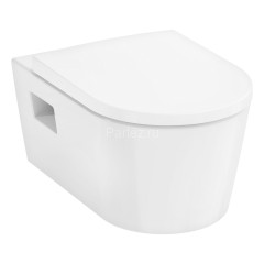 Унитаз подвесной Hansgrohe EluPura Original S 540х360 безободковый, с сиденьем без микролифта, белый