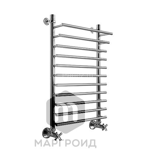 Полотенцесушитель водяной Маргроид Лесенка "Вид 66 Премиум" 100х55 (комплект), хром