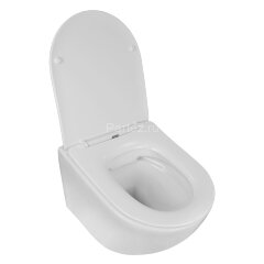 Унитаз подвесной Azario Grado 370х490х360 безободковый, с быстросъемным сидением микролифт (AZ-0046)