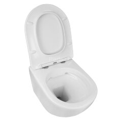 Унитаз подвесной Azario Grado 370х490х360 безободковый, с быстросъемным сидением микролифт (AZ-0046)