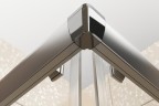 Душевой уголок Ravak Blix BLCP4-90, профиль хром, стекло прозрачное
