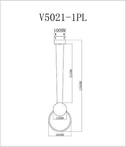 Подвесной светильник Moderli V5021-1PL
