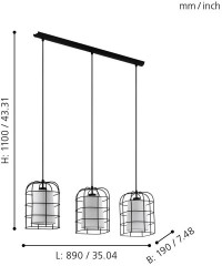 Подвесной светильник Eglo 43355