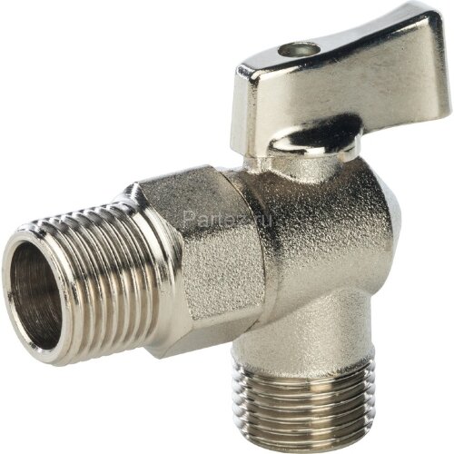 Кран шаровой угловой для стиральных машин 1/2"х1/2" Stout