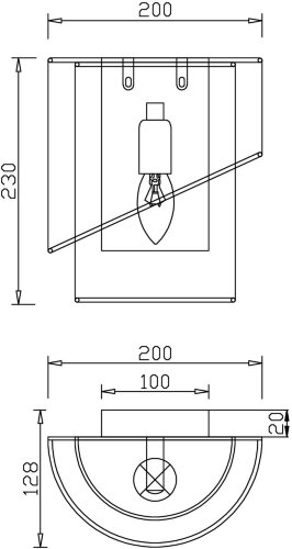 Бра Freya FR5171WL-01BS