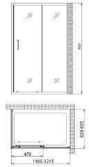 Душевой уголок Gemy Victoria S30191A-A85