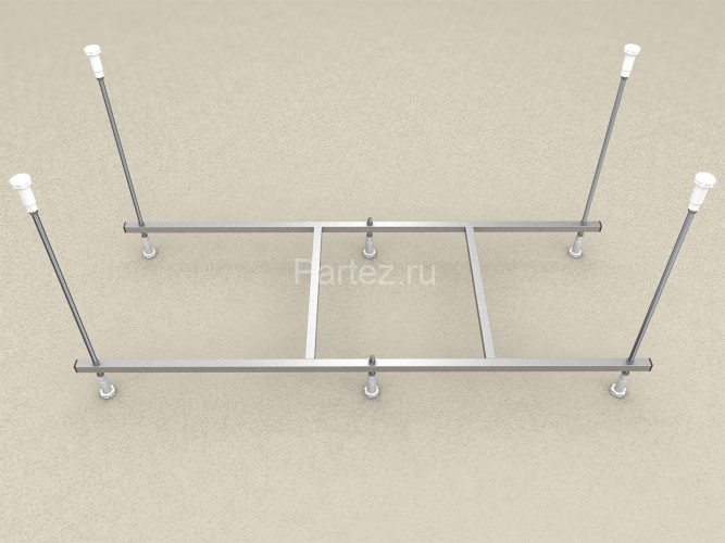 Каркас к ваннам серии Azario LILIANA 170 / EMILIA 170 сборный, шпильки, алюминий/сталь (AV.0011170K)