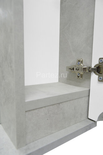 Зеркало-шкаф Loranto Florena 60 600х135х600 правый, светлый бетон (CS00086984)