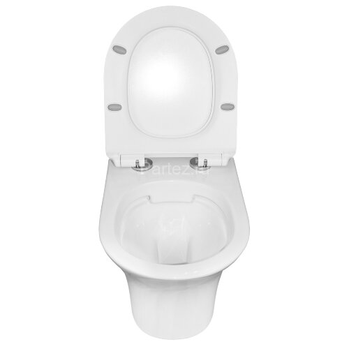 Сет AZARIO инсталляция + унитаз Fretta Round подвесной, с быстросъемным сиденьем микролифт (AZ-8010-