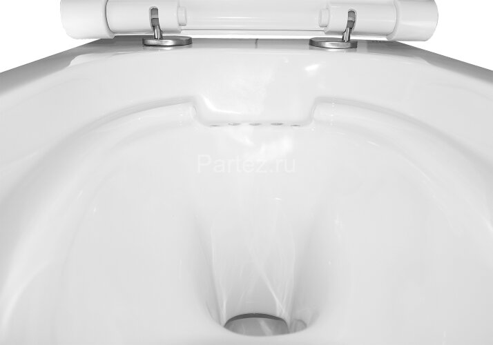 Унитаз подвесной Azario Nova 360х480х360 безободковый, с ультратонким сиденьем микролифт (AZ2217)