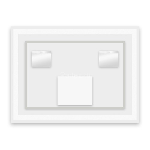 Зеркало AZARIO Alysa NEW 800х600 с подсветкой, сенсорный выключатель с функцией диммера (AZ-Z-046-1C