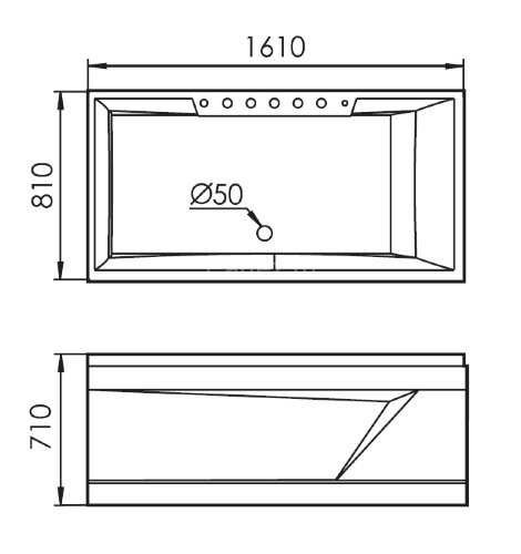 Акриловая ванна Gemy G9075 K R