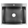 Кухонная мойка AZARIO SABRINA 600х500х200 нержавеющая сталь, цвет Оружейная сталь (AZB6050S)