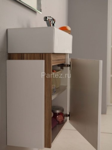 Тумба под раковину AQUATON Эклипс М46, правая, белая (1A172801EK49R)