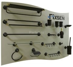 Держатель туалетной бумаги Fixsen Luksor с крышкой, черный (FX-71610B)