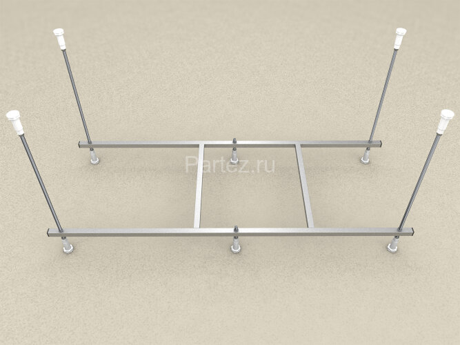 Каркас к ваннам серии Azario LILIANA 150 / EMILIA 150 сборный, шпильки, алюминий/сталь (AV.0011150K)