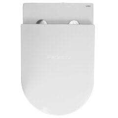 Унитаз приставной Azario 580х360х430 безободковый, быстросъемное сиденье микролифт, с системой смыва