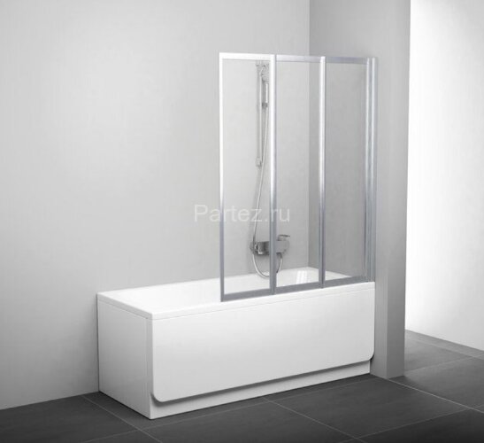 Шторка для ванны складная Ravak 115х140 цвет профиля белый (795S0100Z1)