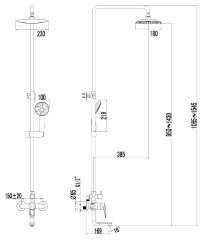 Смеситель Lemark Omega LM3162C для ванны и душа