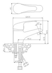 Смеситель Rossinka Y35-11 для раковины