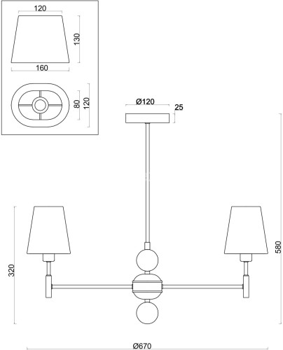 Потолочная люстра Freya FR2028PL-03N