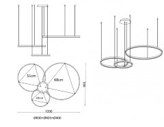 Подвесной светильник Kink Light 08223,36PA(3000K)
