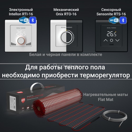Комплект теплого пола Royal Thermo Flat Mat RTFM 2-150-1