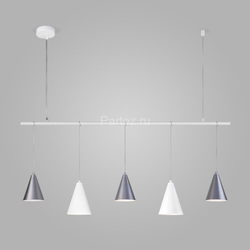 Подвесной светильник Eurosvet 50088/5 белый/серебро