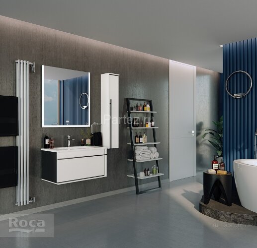 Шкаф-колонна Roca ANETO, левая, белая