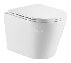 Унитаз подвесной Azario Teramo 515х360х360 безободковый, с системой антивсплеск (Торнадо) в комплект