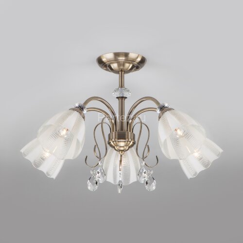 Потолочная люстра Eurosvet 30155/5 античная бронза