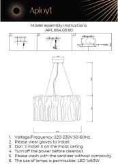 Подвесная люстра Aployt APL.654.03.60