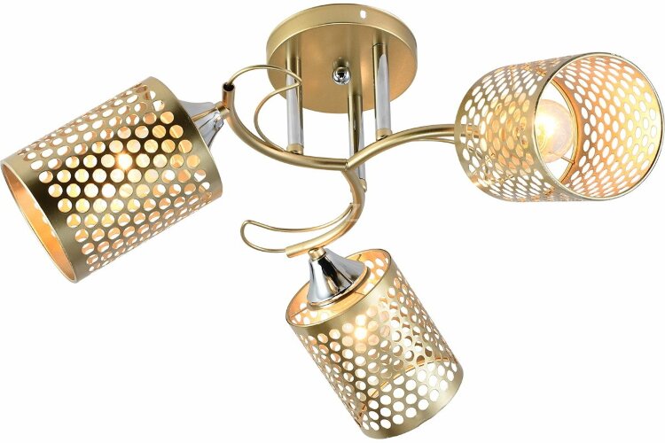 Потолочная люстра Reluce 01322-0.3-03 MATT GOLD+CR